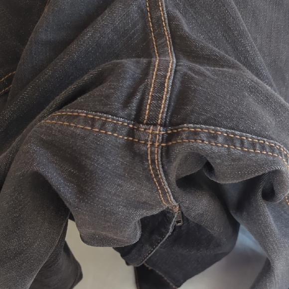 Denver Hayes Black Flare Wide Leg Jeans - Picture 11 of 14